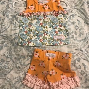 Sweet Honey Clothing short set 3-6 mo